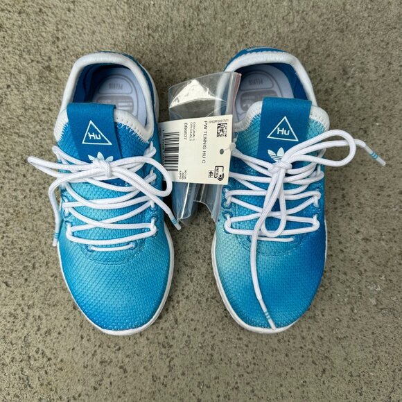 ADIDAS Pharrell Williams HU Tennis Sneakers Kids 11 Blue PW Unisex Running Shoes - Picture 8 of 12